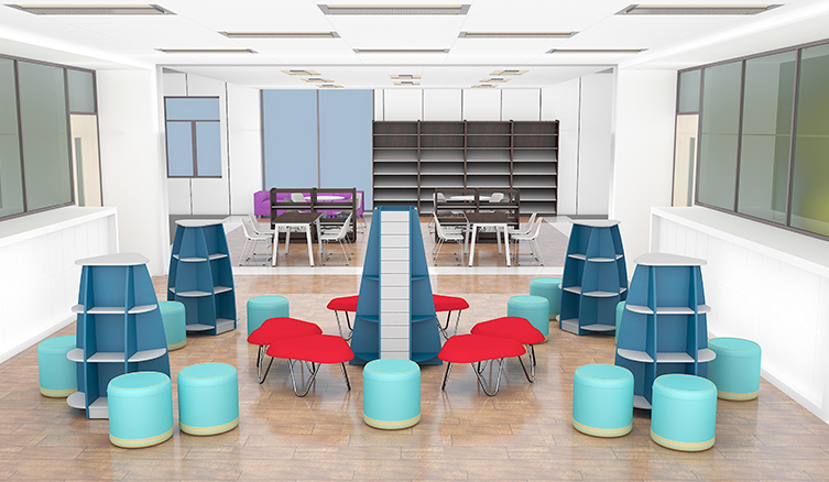 圖書館書架04 圖書館書架04