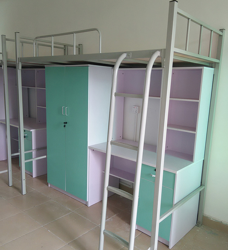 公寓宿舍鐵床上床下桌 公寓宿舍鐵床上床下桌