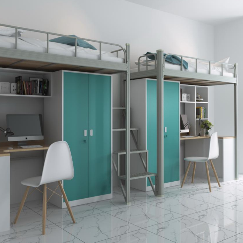 帶側(cè)梯學(xué)生公寓床04