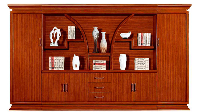 HY-C6017(泰柚木)七門書柜