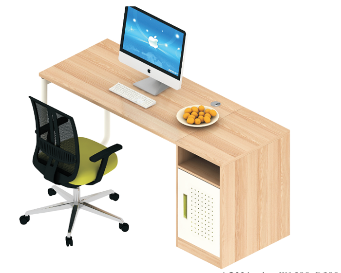 LC004 38圓管系列職員臺(tái)