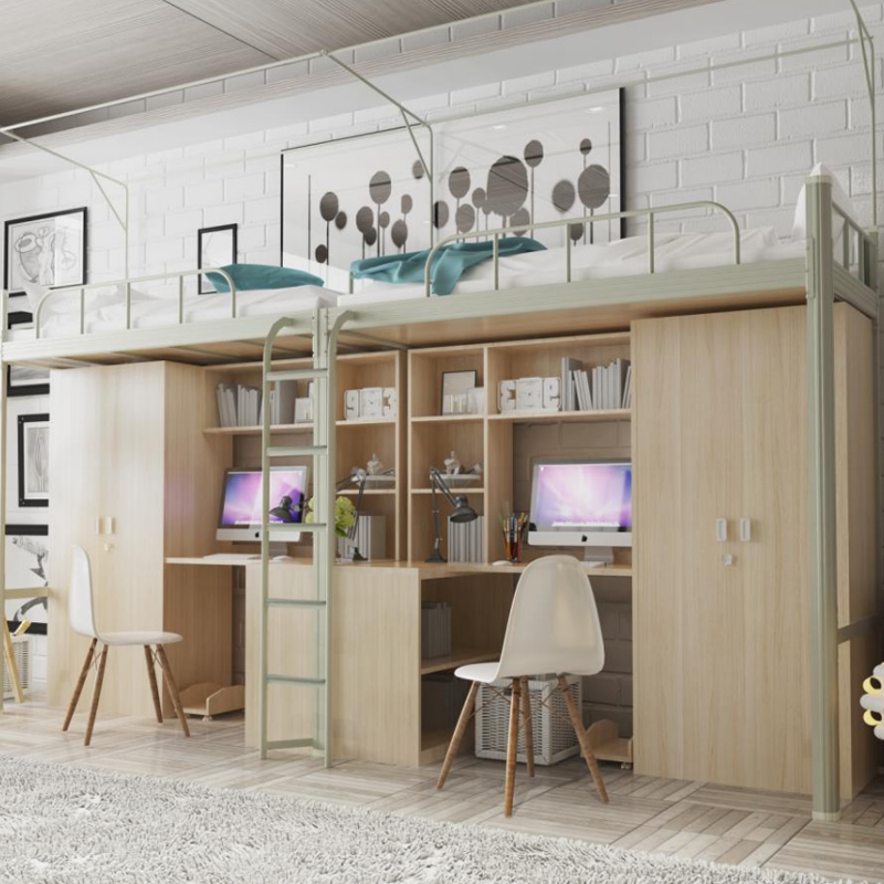 帶側梯學生公寓床03